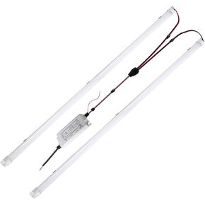 4FT Magnetic LED Troffer Retrofit Kit, 2x4 FT LED Retrofit Kit,36W,5000K Daylight White,Super Bright 5400LM,0-10V Dimmable,T8 T10 T12 Fluorescent Replacement,UL Cert,Quick Easy Install