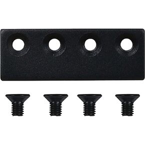 National Hardware N700-106 Interior Sliding Barn Door Hardware Connecting Adaptor, 3 1/8 in, Matte Black