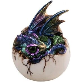 GSC 71758 4 Inch Dragon with Egg Figurine, Purple