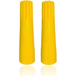 Squeegee Adapter Window Squeegee Adaptor Squeegee Pole Adapter, Changes The Threaded Tip to a Standard Friction Taper Fit, Yellow 2pc