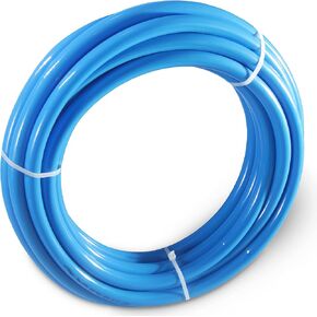 Pneumatic Tubing 1/2"OD PU Air Tubing Pipe Hose Black Air Compressor PU Line Hose Tube For Air Tubing Or Fluid Transfer 10 Meter 32.8 Feet (1/2 x 32.8Ft)