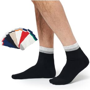Foot Cardigan 3 Pack Ankle Combed Cotton Cushioned 2 Stripe Socks For Men Athletic Arch Support Stylish Vintage Look