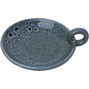 Beavorty 1Pcs Candle Holders Plate Household Candle Storage Plate Vintage Style Round Ceramic Candle Plate Elegant Candle Tray with Handle for Home Decor, Dining Table or Spa (Random Color)