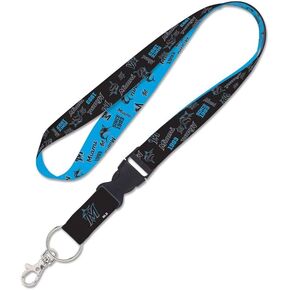 Miami Marlins scatter Lanyard w/detachable buckle 1"