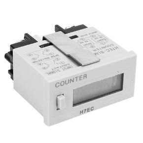 H7Ec BLM Digital Traffic Counter H7Ec BLM Digital Electrical Counter Totalizer Without Voltage Input with 6 Digit LCD Display