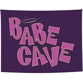GOWMEE Babe Cave نسيج Preppy لطيف الوردي المفروشات الجمالية الجدار شنقا راية للفتيات في سن المراهقة كلية النوم غرفة نوم غرفة المعيشة حزب الديكور 40 "X60"