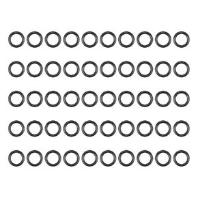 MECCANIXITY Nitrile Rubber O Ring 0.33" OD 0.22" ID 0.06" Width NBR Sealing Gasket Washer Seal O-Ring for Faucet Plumbing Air Gas Repair, Black, Pack of 50