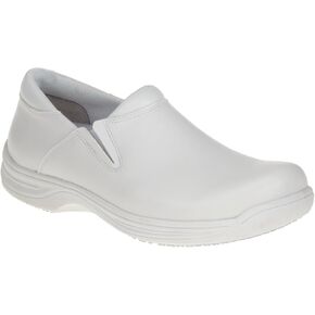 4705-12M Mens Slip-Resistant Leather Work Shoe White - Size 12