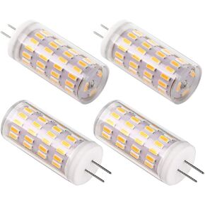 G4 Led Bulb 12V 5W, G4 T3 JC Bi-Pin Base Light Bulb Lamps, 40W Halogen Bulb Equivalent, AC/DC 12V Volt Low Voltage Warm White 3000K, Not-Dimmable, for Home, Landscape. (Pack of 4)