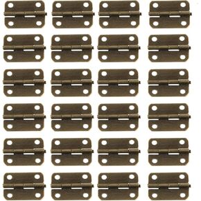 Antique Bronze Hasp Latch and Hinges Set, Retro Vintage Style Hinges and Hasp Lock with Matching Screwing for DIY Crafts Wooden Jewelry Box