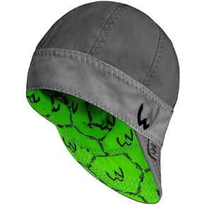 Welder Nation 8 Panel Welding Cap, 100% Cotton, Duck Canvas Exterior, Protective, Durable Men’s Hats with No Unicorn Peak for Welding, Heavy-Duty Jobs - Premium, Comfortable Welder Hat - 10 oz, 7 5/8
