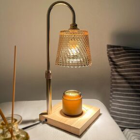 Candle Warmer Lamp, Warmer Lamp with Timer and Dimmer, Beautiful Home Decor, Scented Wax Candle Lamp, Height Adjustable, Suitable for Various Candle Jars (Including 2 Bulbs) in Saudi Arabia