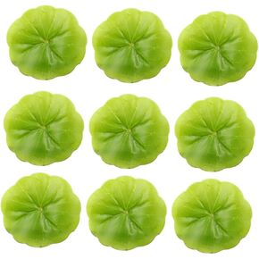 ABOOFAN Pond Plants 30pcs Mini Artificial Plants Mini Plants Fish Tank Decor Artificial Fake Lily Pads Water Lily Plants Lotus Leaf Decorate Green Household Leaves Faux Plants