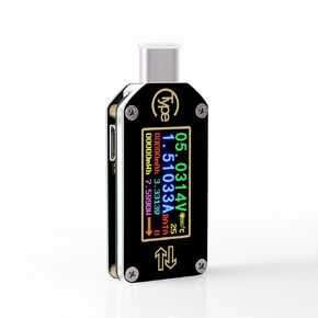 RD TC66 30V 5A Type-C Voltage Current Power Meter, PD Trigger, Charger Power Bank Tester, Color Digital LCD Display USB Tester(TC66)