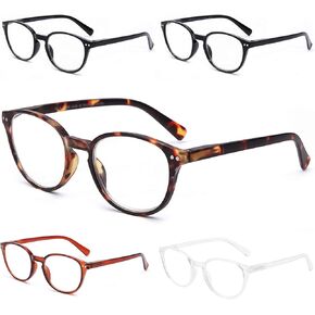 SKYWAY Blue Light Blocking Reading Glasses/Computer Glasses, with Anti Glare Filter, Spring Hinge Readers for Women Men
