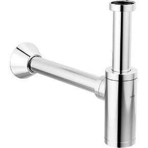 Delta Faucet 1 1/4 Inch Bottle P Trap Black, P Trap Bathroom Sink, Bottle Trap, Brass P Trap, Waste Trap Drain Kit, Black Stainless DT041141-KS
