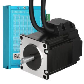 Nema 23 مجموعة محرك متدرج بحلقة مغلقة 1.2Nm/170oz.in 56 مم محركات Nema23 مع محرك متدرج بحلقة مغلقة BHA57 0-6A 24-80VDC لآلة النقش والطحن باستخدام الحاسب الآلي