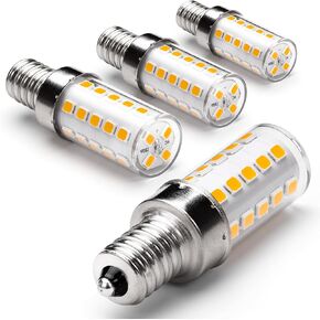 E12 40 Watt Equivalent LED Bulbs 6000K Daylight White 450lm 4W 120V LED Candelabra Bulb with T6 C7 E12 Small Base for Wall Sconces Pendant Chandelier Ceiling Fan Lighting, Non-Dimmable, 4 Pack