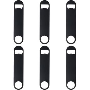 Beer Bottle Opener, 6 Pieces Flat Bottle Opener, Stainless Steel Beer Bottle Opener, Heavy Duty Bartender Bottle Opener Blank, Suitable for Kitchen, Bar, Restaurant, Party, Men, Women