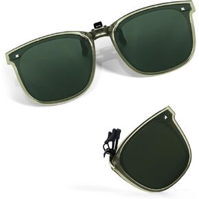 Clip On Folding Sunglasses for Women Over Prescription Glasses Sunglasses Flip Up Polarized Sun Glasses