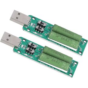 Loads Test Module Accessory, Easy Using DC 5V USB Load Tester 1A 2A 3A Discharge for Power Bank
