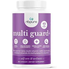 nbpure Multiguard+ Daily Multivitimin Dietary Supplement, 180 Capsules