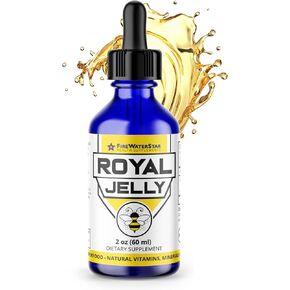 FWS Royal Jelly Organic - Food of The Emperors - Bee Powered Vitamins, Minerals, Antioxidants - Nutrient-Rich Superfood - 2oz - Non-GMO - Supports Well-Being and Skin Health