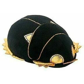 Ebros Gift Small Black Gold Egyptian Khepera God Atum Dung Beetle Scarab Figurine Luxe Soft Collectible 5.5" L Gods of Egypt Mythology Historical Themed
