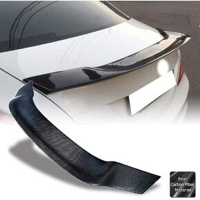 AeroBon Real Carbon Fiber Trunk Spoiler Wing Compatible with 2013-2019 Mercedes CLA-Class C117 (H+ Style)