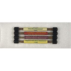Aloeswood Incense Sample Pack #3-4 Tubes Set-[High Grade Chin-Zhou+Premium Hoi-an+Superior Hoi-an+Superior Chin-Zhou Aloeswood]-AIS433