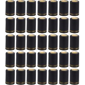 Cabilock Heat Shrink Capsules 200Pcs PVC 33mm Wine Bottle Shrink Caps Wine Shrink Wrap Heat Shrinkable Bottle Cover Shrink Bottle Sleeves for Professional and Home Use Diameter 33MM