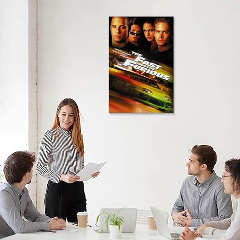 Movie Poster The Fast And The Furious Poster Canvas Wall Art Painting Living Room Posters for Bedroom Decor 12x18inch(30x45cm) in Saudi Arabia