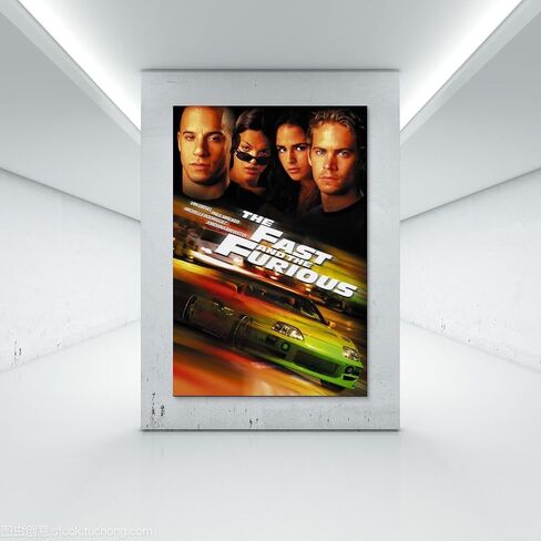 Movie Poster The Fast And The Furious Poster Canvas Wall Art Painting Living Room Posters for Bedroom Decor 12x18inch(30x45cm) in Saudi Arabia