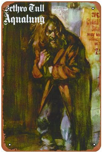 Jethro Tull Aqualung فن مضحك معدن القصدير تسجيل 8x12 بوصة بار حانة داخلي في الهواء الطلق جدار ديكور هدايا للرجل in Kuwait