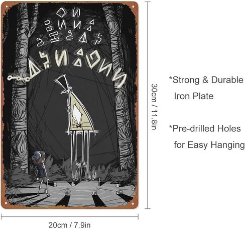KIVYYB Gravity Gravity Falls. Anime Poster Metal Plaque Tin Sign,Vintage Metal Pub Club Cafe bar Home Wall Art Decoration Poster Retro 8x12 inches in Saudi Arabia