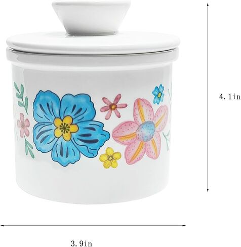 Butter Crock,Ceramic Butter Dish with Lid,French Butter Keeper for Counter with Water Line in Saudi Arabia