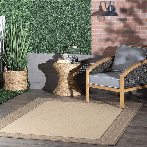 nuLOOM Gris Contemporary Indoor/Outdoor Area Rug, 3x5, Beige in Saudi Arabia