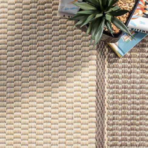 nuLOOM Gris Contemporary Indoor/Outdoor Area Rug, 3x5, Beige in Saudi Arabia