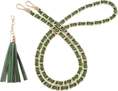 VanEnjoy Purse Chain Strap with Tassel - Microfiber Leather - Replacement for Shoulder Straps for Handbag -47" in Kuwait