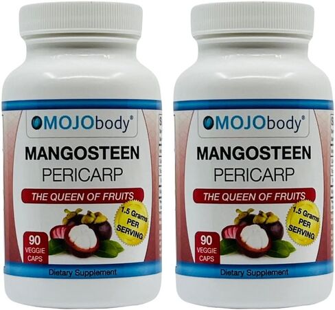 Freeze Dried Mangosteen Pericarp Capsules, 1.5 grams per Serving, 90 Veggie Capsules per Bottle, Xanthone Rich in Saudi Arabia