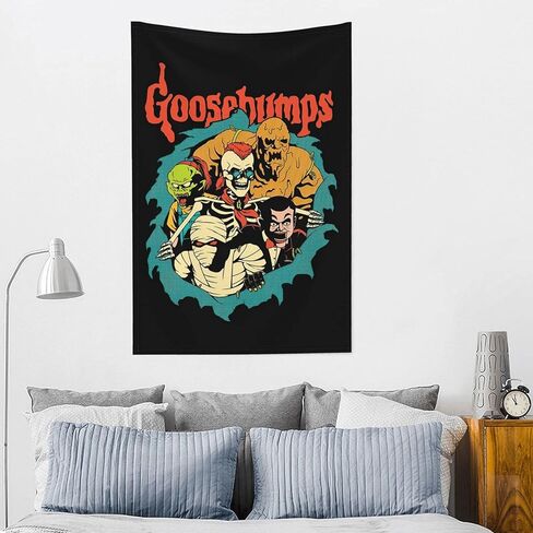 Goosebumps Monsters Goosebumps Logo الحفل بطانية نسيج جدار جبل ديكور جدار الفن نسيج موضوع لوازم الحفلات نسيج للأولاد هدايا المنزل غرفة نوم غرفة المعيشة النوم ديكور المنزل جدار ديكور النسيج in Kuwait
