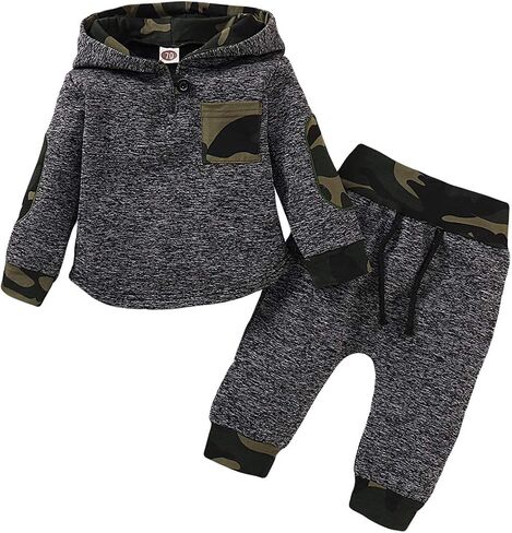 SANMIO Baby Boy Clothes Infant Hoodie Outfits Classic Plaid Sweatshirt +Pants 18 24M 3T Boys Outfit 0 6 12M Baby Sets in Saudi Arabia