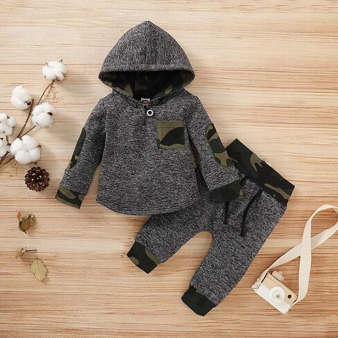 SANMIO Baby Boy Clothes Infant Hoodie Outfits Classic Plaid Sweatshirt +Pants 18 24M 3T Boys Outfit 0 6 12M Baby Sets in Saudi Arabia