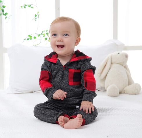 ملابس أطفال أولادي من SANMIO ملابس بقلنسوة للرضع سترة كلاسيكية منقوشة + بنطلونات 18 24 متر 3T ملابس للأولاد 0 6 12 متر أطقم أطفال in Kuwait