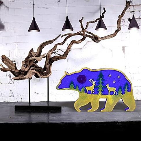 Playing Mold Resin Crafts Molds, Crafts Molds for Epoxy Resin, Forest Animal Bear Silicone Epoxy Molds for DIY Home Office Desktop Decoration Crafts in Kuwait