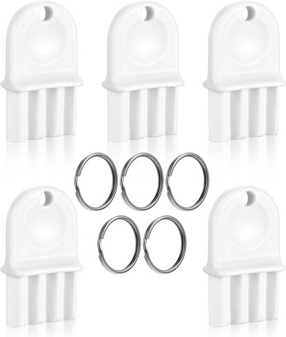 5Pcs Paper Towel Dispenser Key Replacement, Universal Key for Paper Towel Dispenser with Hang Rings, Automatic Toilet Paper Dispenser Key Set for Most Commercial Tissue Dispensers in Saudi Arabia
