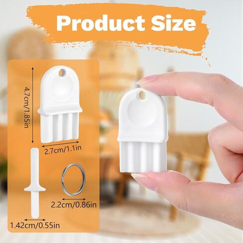 5Pcs Paper Towel Dispenser Key Replacement, Universal Key for Paper Towel Dispenser with Hang Rings, Automatic Toilet Paper Dispenser Key Set for Most Commercial Tissue Dispensers in Saudi Arabia