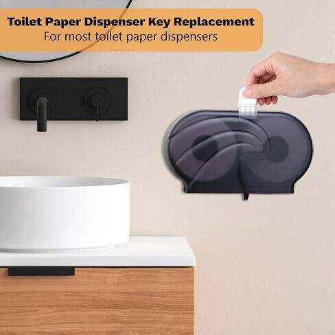 5Pcs Paper Towel Dispenser Key Replacement, Universal Key for Paper Towel Dispenser with Hang Rings, Automatic Toilet Paper Dispenser Key Set for Most Commercial Tissue Dispensers in Saudi Arabia