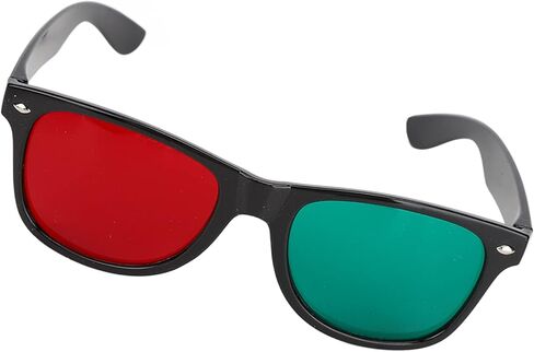 Red Green Training Glasses - Home Portable Eyeglasses for Children and Adults - for Amblyopia and Exotropia Treatment - Color Blind Correcting, Color Evaluator, and Deficiency Device. in Saudi Arabia