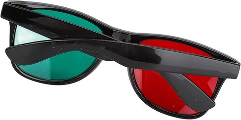 Red Green Training Glasses - Home Portable Eyeglasses for Children and Adults - for Amblyopia and Exotropia Treatment - Color Blind Correcting, Color Evaluator, and Deficiency Device. in Saudi Arabia